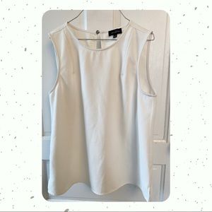 White Sleeveless Top - Size Medium